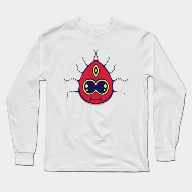 Silly Bugger Happy Smiles Tribal Bug Long Sleeve T-Shirt by JMCdesign